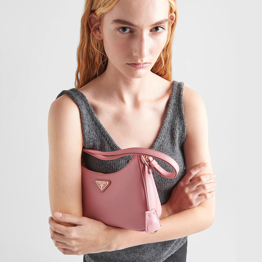 Re-Edition Saffiano leather mini bag