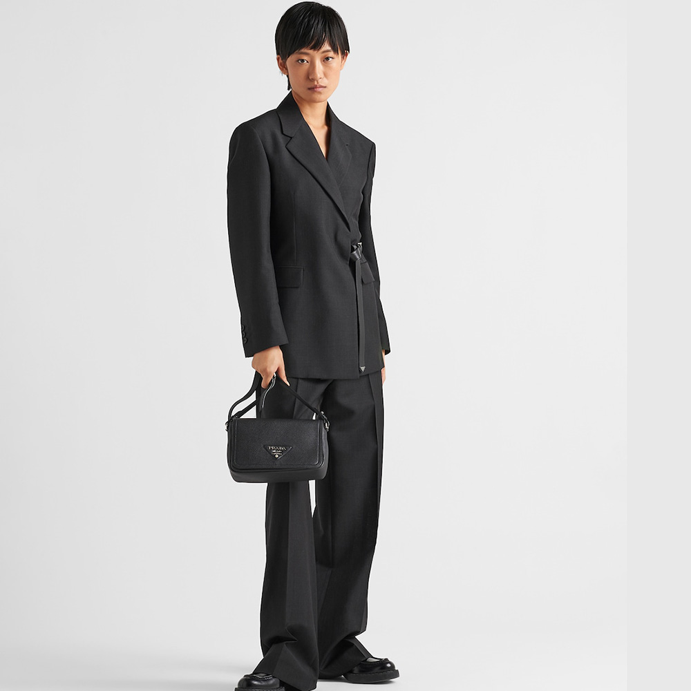 Leather shoulder bag