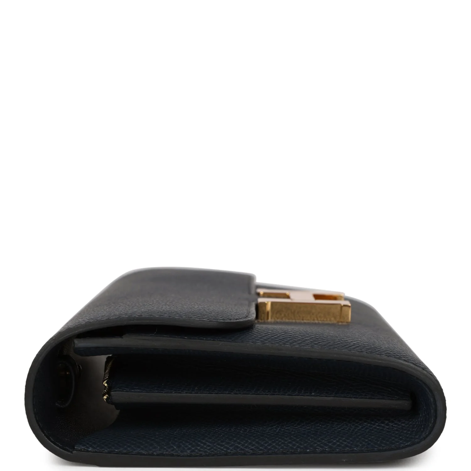 Constance To Go Wallet Bleu Indigo Epsom Gold Hardware