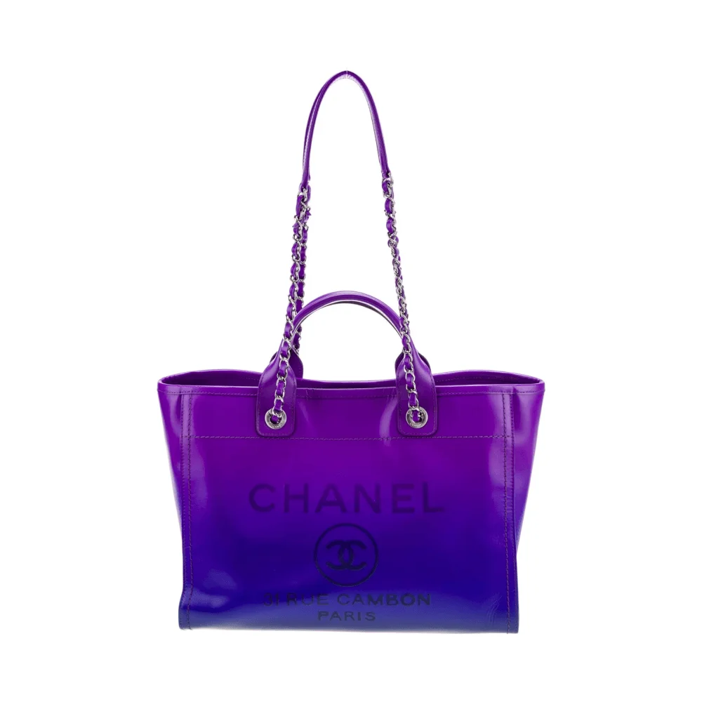 CHANEL Medium Tote Color Purple-AS3351