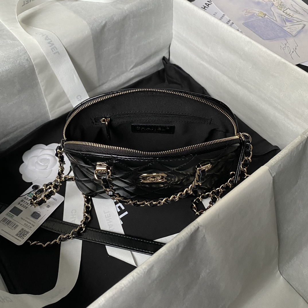 CHANEL Small Tote Black-AS5130