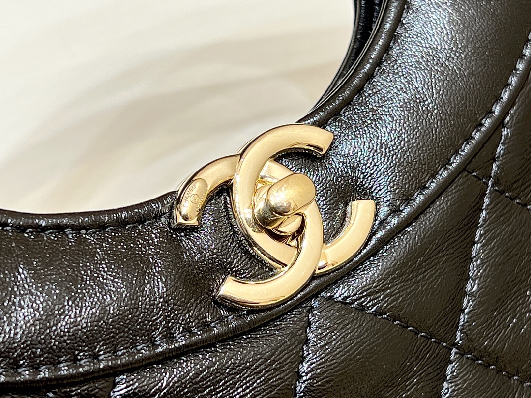 CHANEL Shopping Bag Black-AS4854