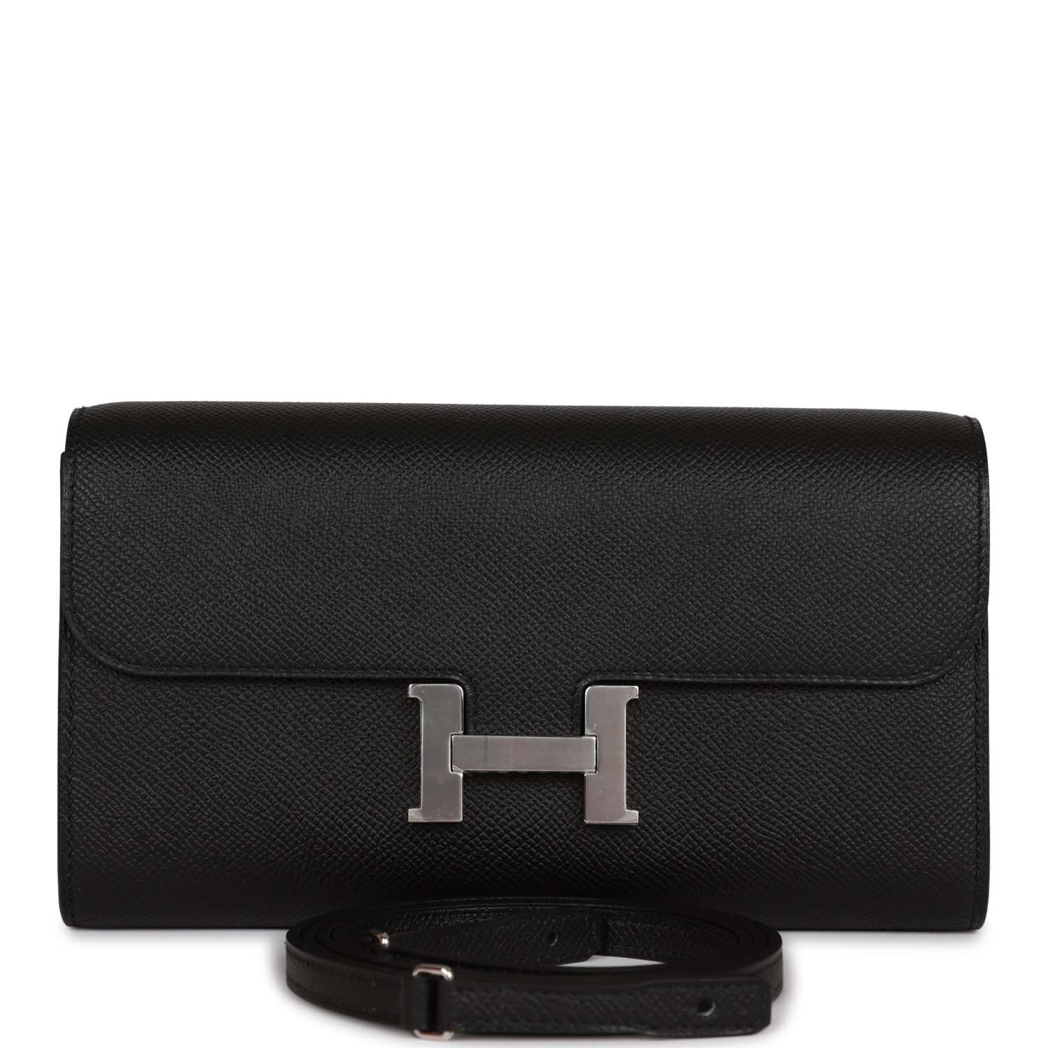 Constance Wallet To Go Black Epsom Palladium Hardware
