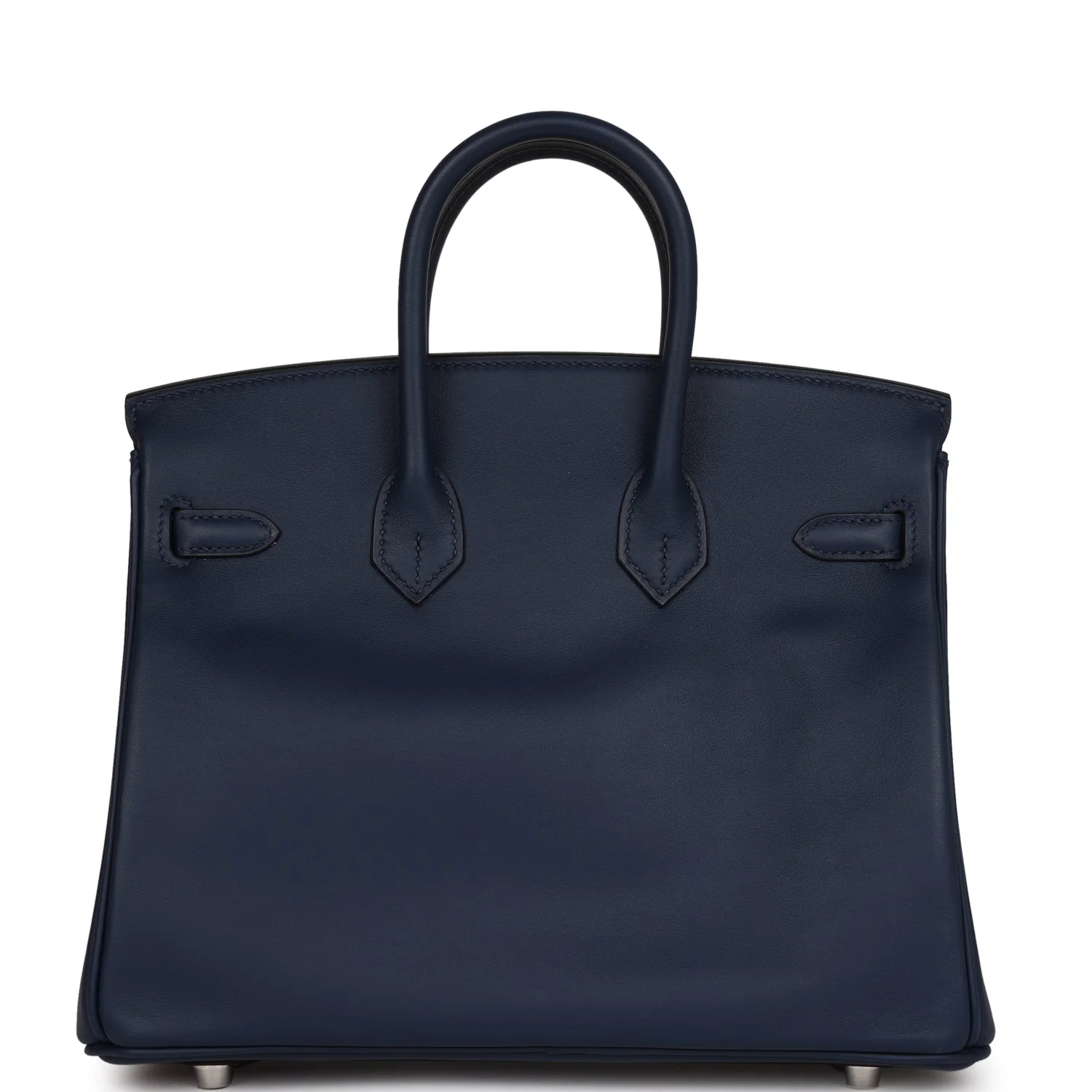 Birkin 25 Bleu Navy Swift Palladium Hardware