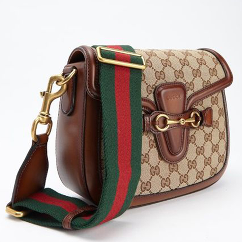 Ebony GG Lady Web Shoulder Bag