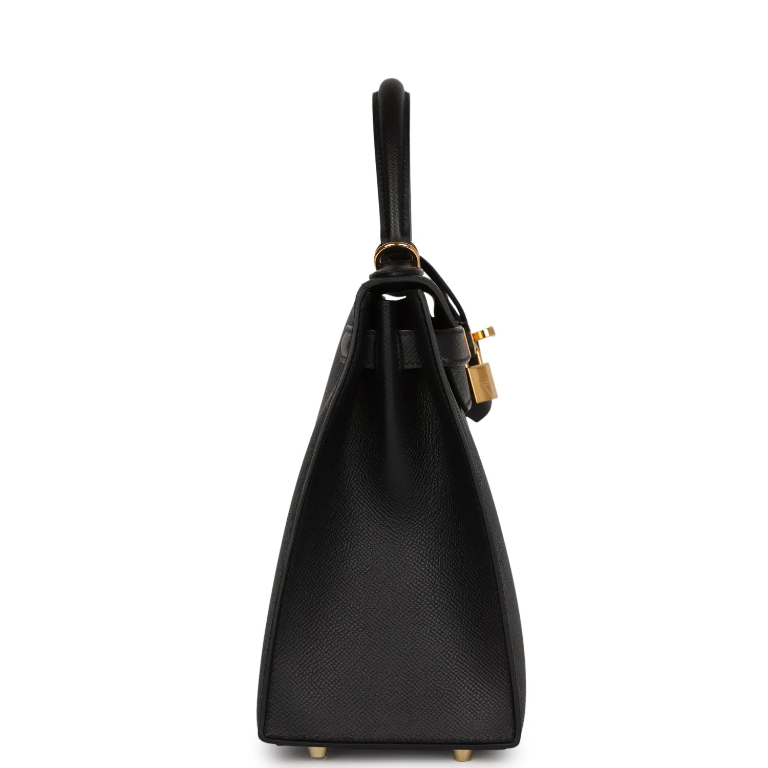 Kelly Sellier 28 Black Epsom Gold Hardware