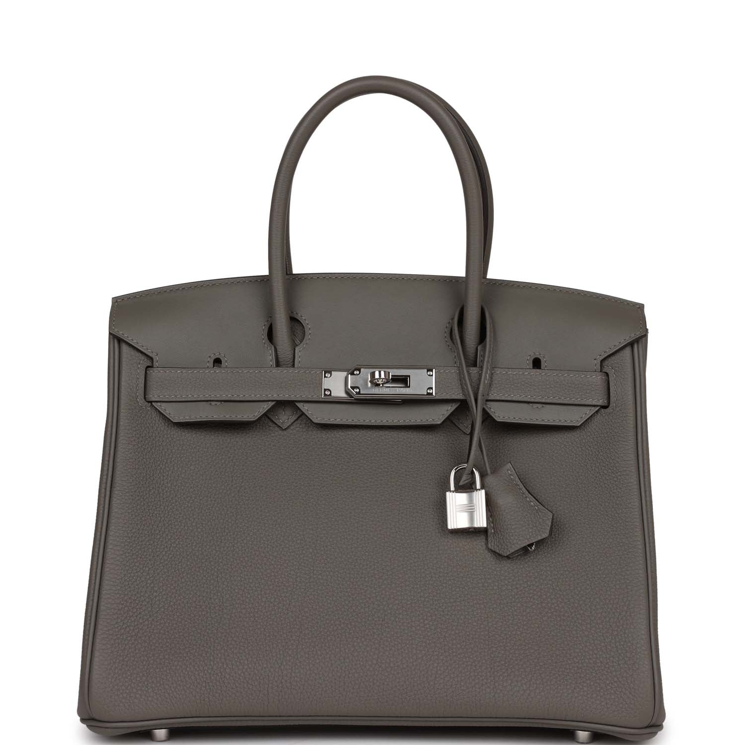 3 En 1 Birkin 30 Gris Meyer Togo and Swift Palladium Hardware