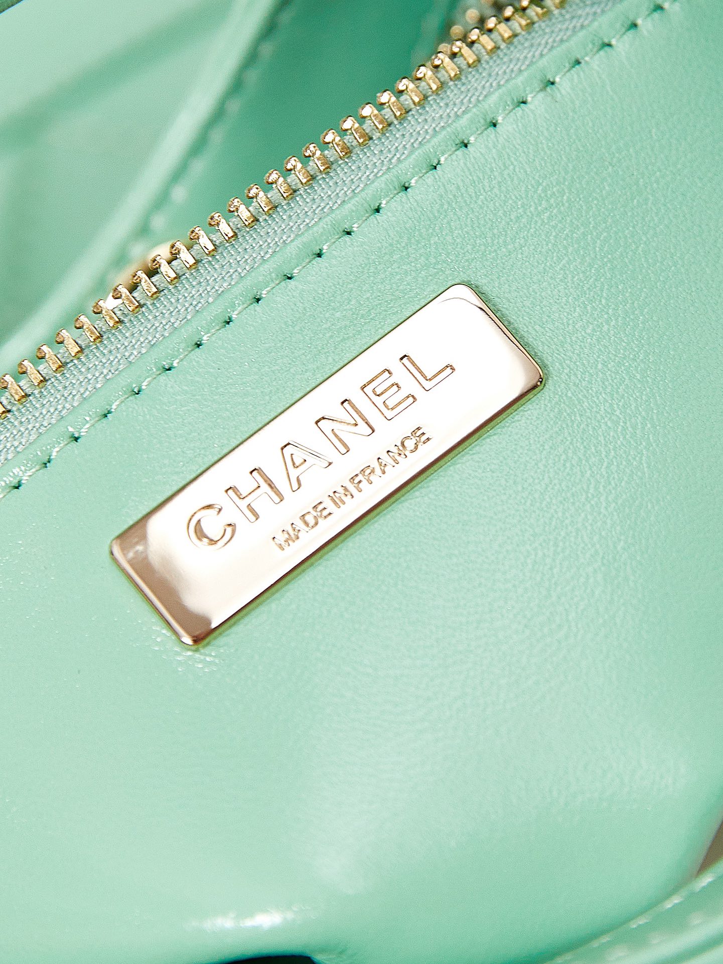 CHANEL 31 Mini Shopping Bag Green-AS4133