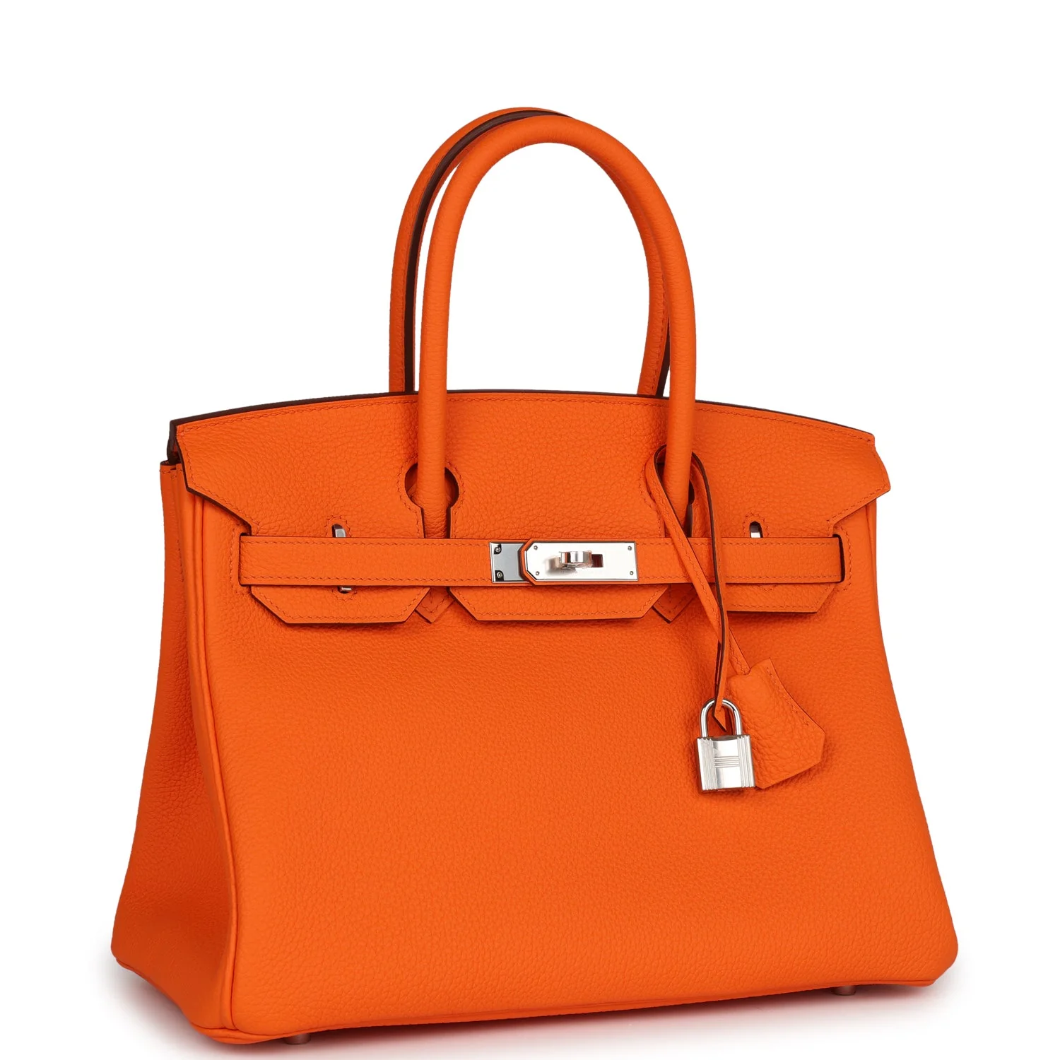 Birkin 30 Orange Minium Togo Palladium Hardware