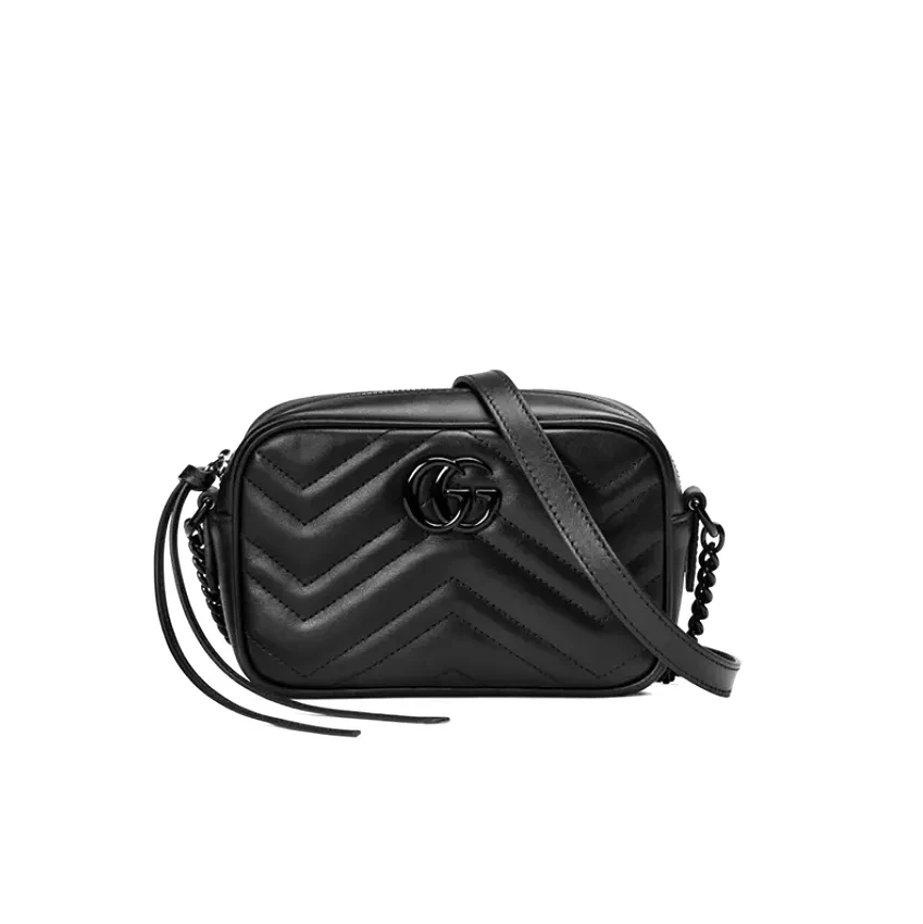 GG Marmont Mini Black Shoulder Bag