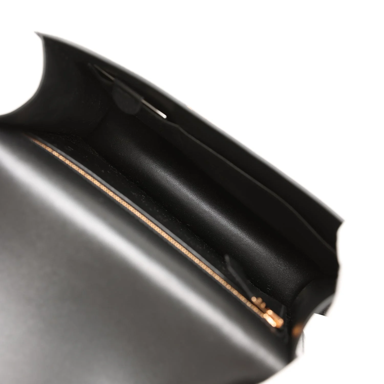 Constance 24 Black Chevre Chamkila Rose Gold Hardware