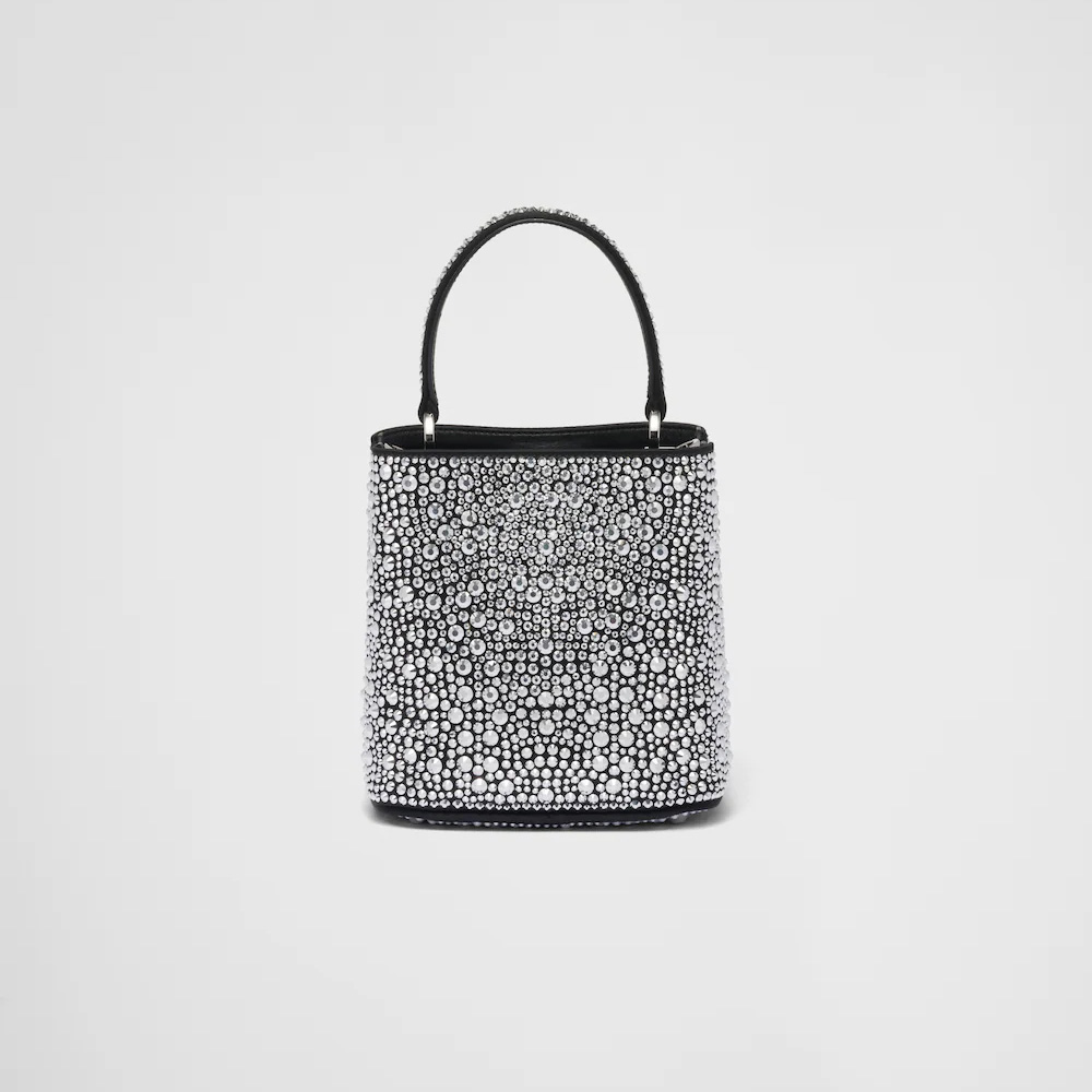 Panier satin bag with crystals