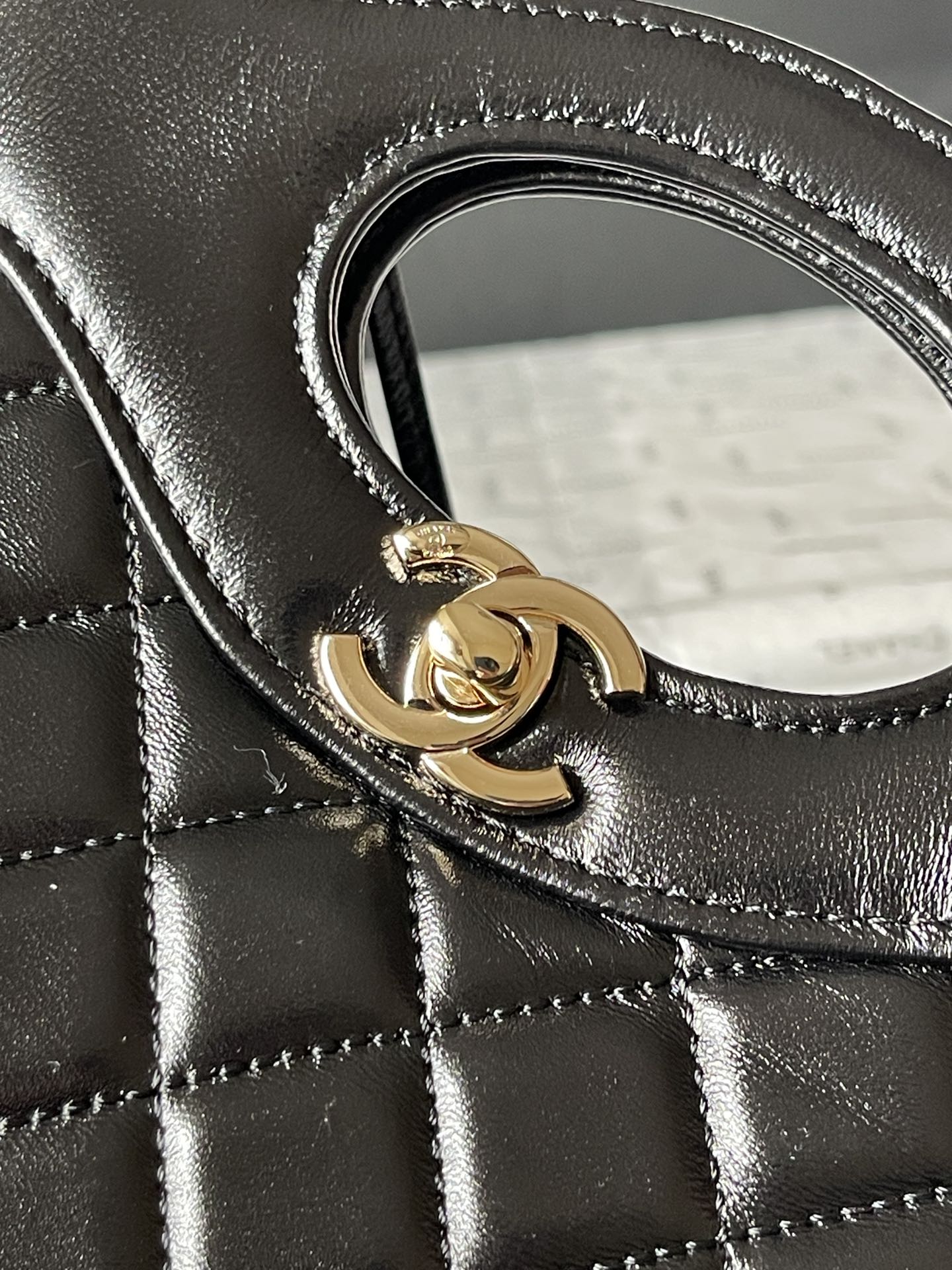 CHANEL 31 Mini Shopping Bag Black-AS4133