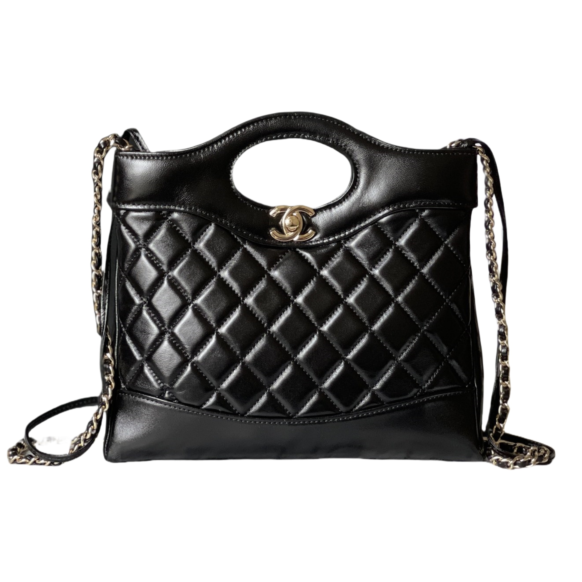 CHANEL 31 Mini Shopping Bag Black-AS4133
