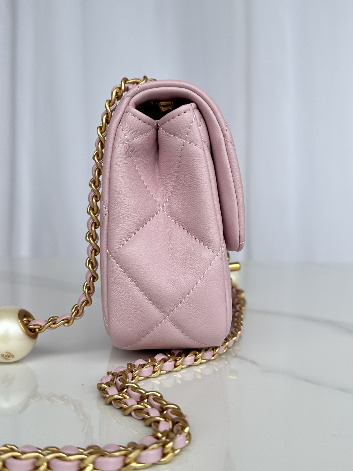 CHANEL Small Flap Bag Pink-AS4861