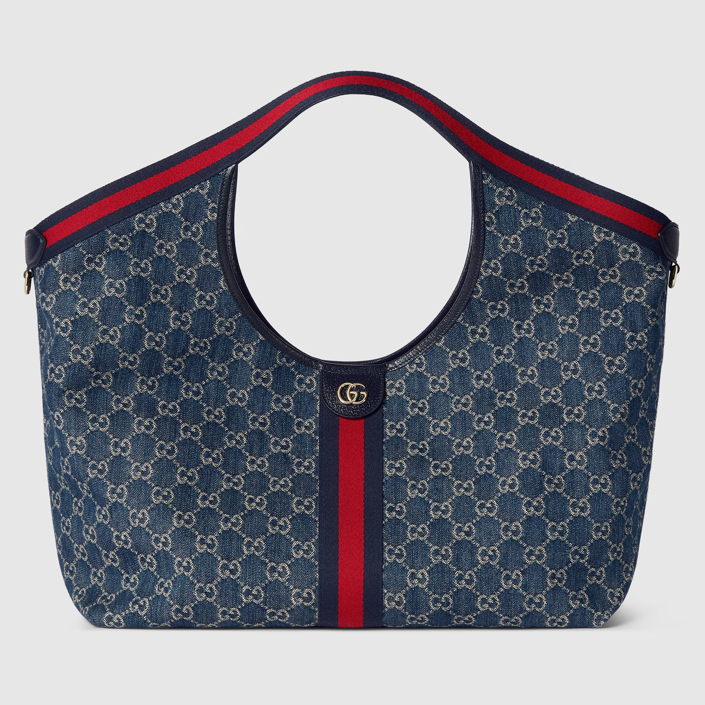 Gucci Giglio Large Tote Bag Blue