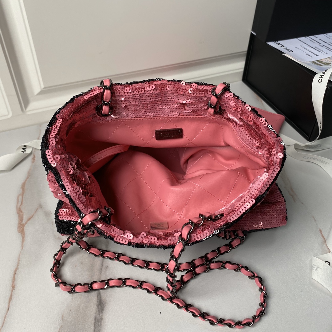 CHANEL Shopping Bag Pink- AS4856