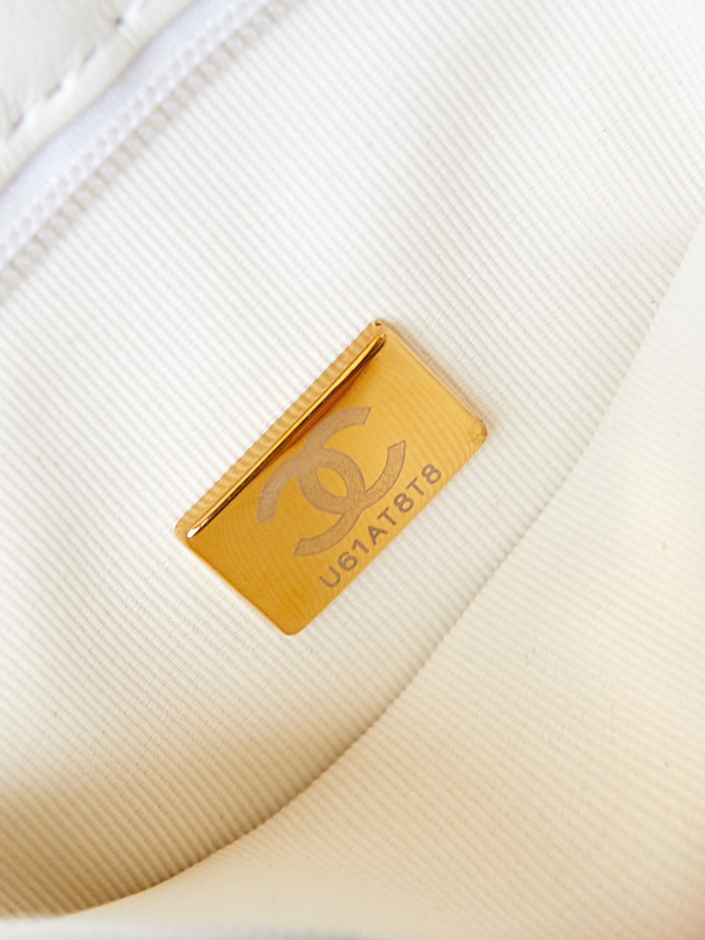 CHANEL Mini Shopping Bag White -AS4416