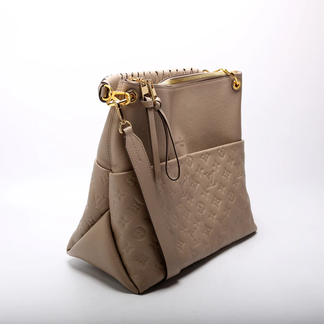 Maida Hobo Empreinte Taupe