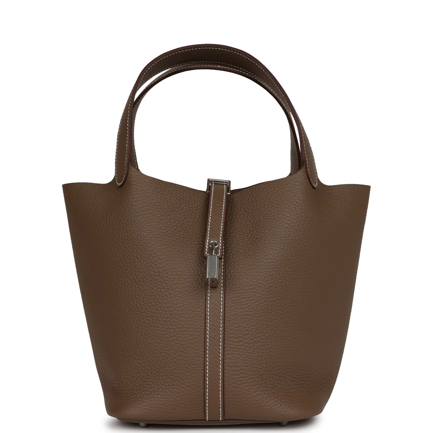 Picotin Lock 22 Etoupe Clemence Palladium Hardware