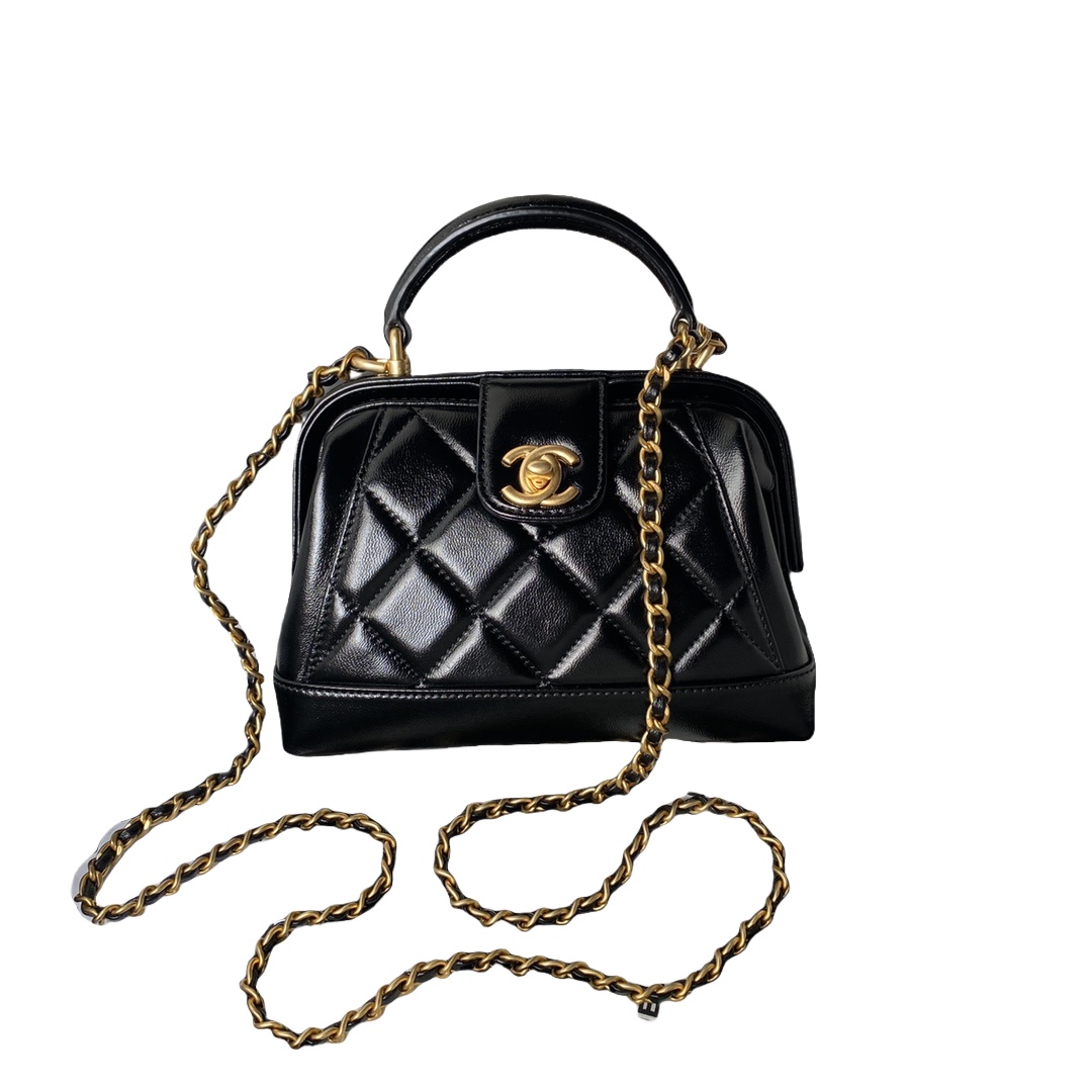 CHANEL Mini/Small Bag with Top Handle Black-AS4958