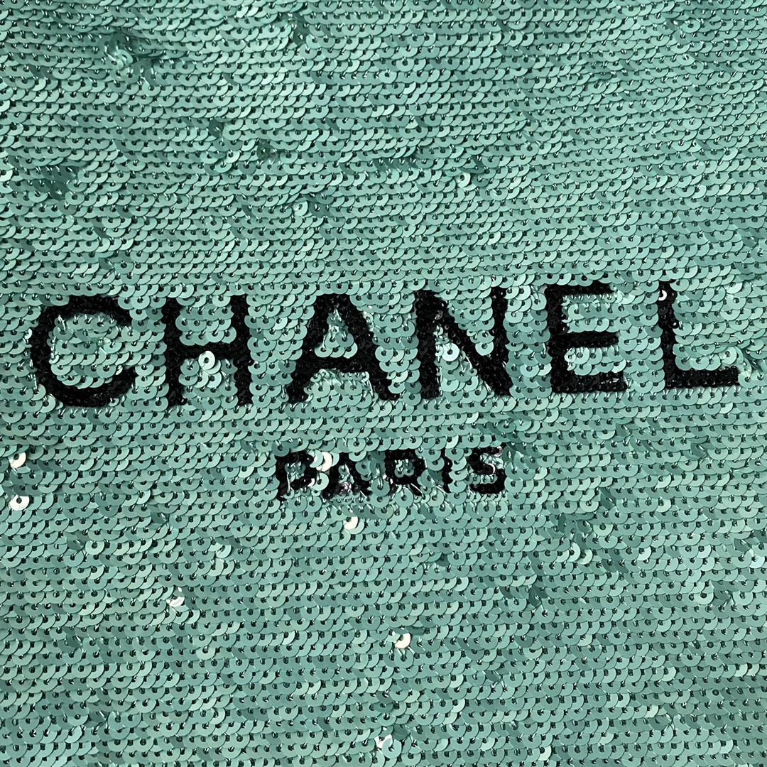CHANEL Shopping Bag Green- AS4856