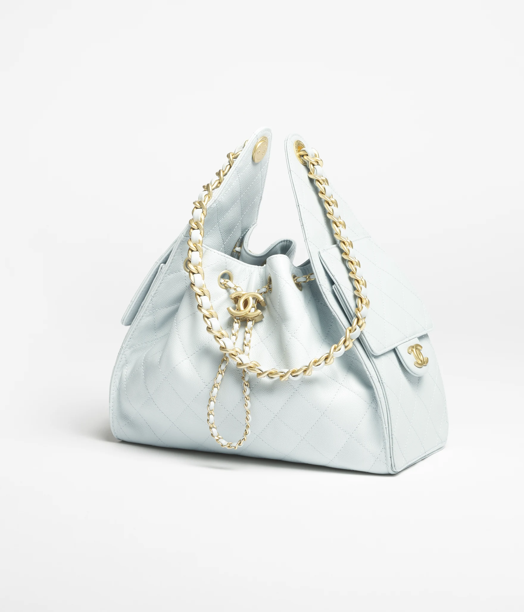 Chanel 25 Small Handbag Light Blue