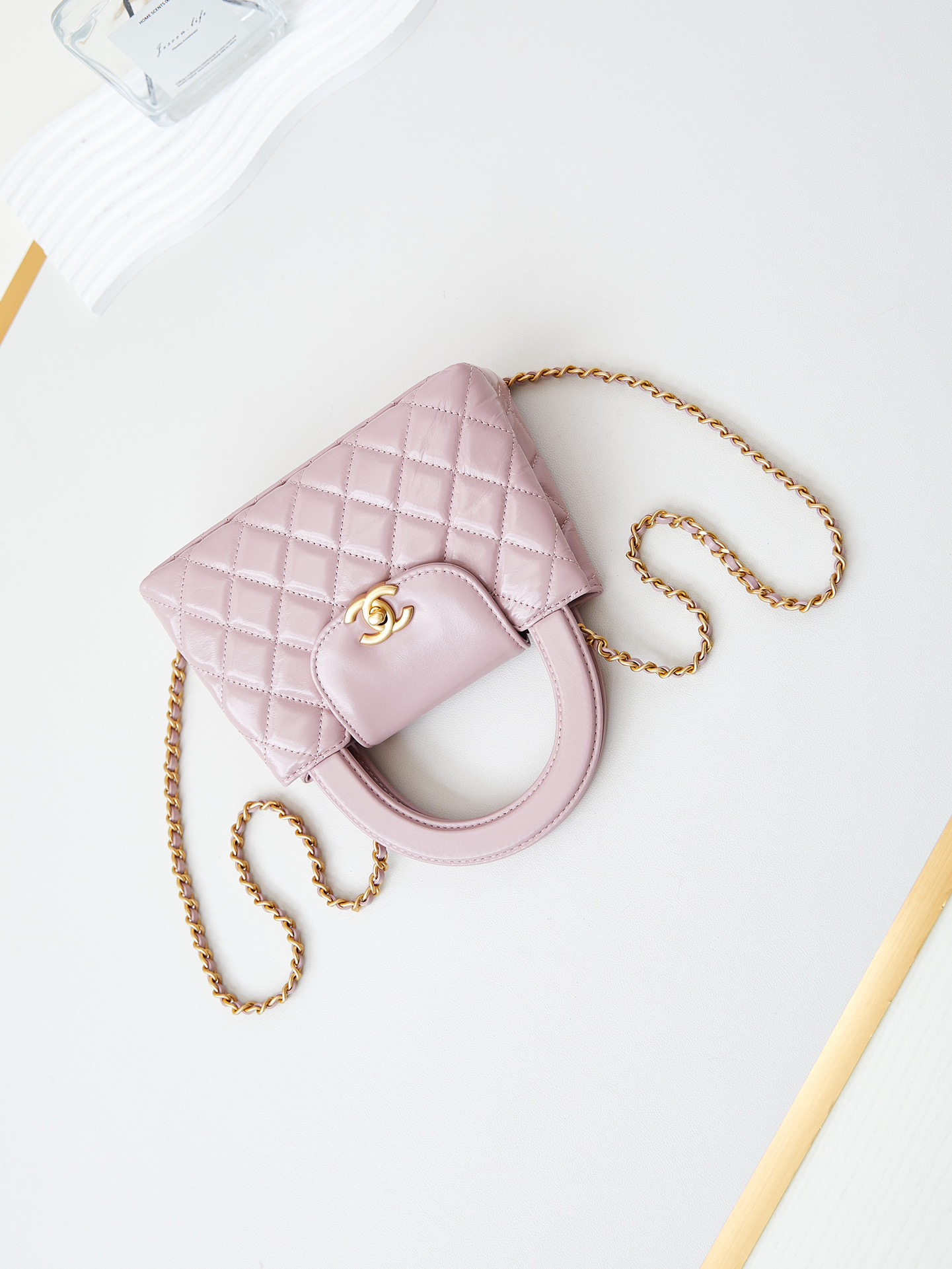 CHANEL Mini Shopping Bag kelly Light Pink - AS4416