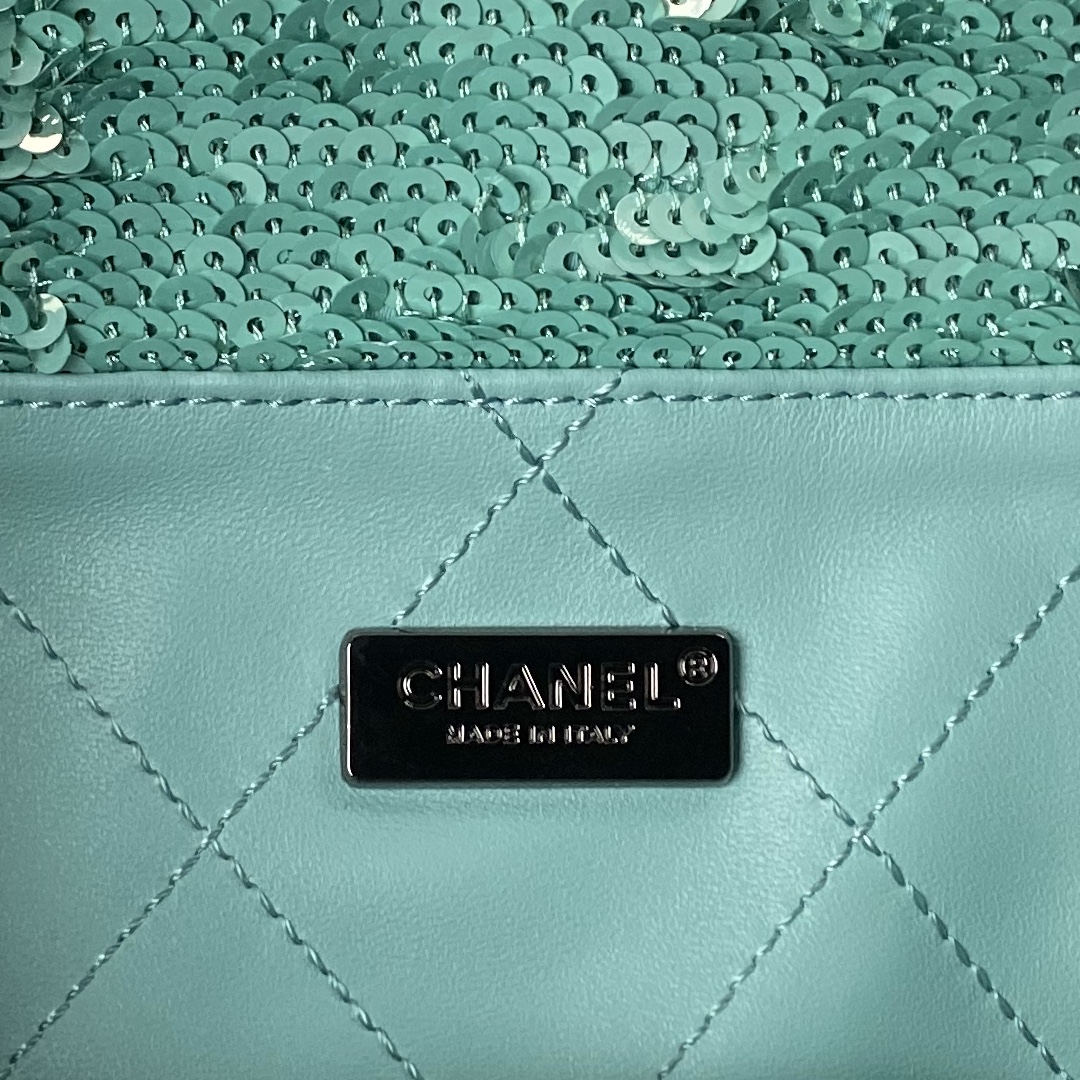 CHANEL Shopping Bag Green- AS4856