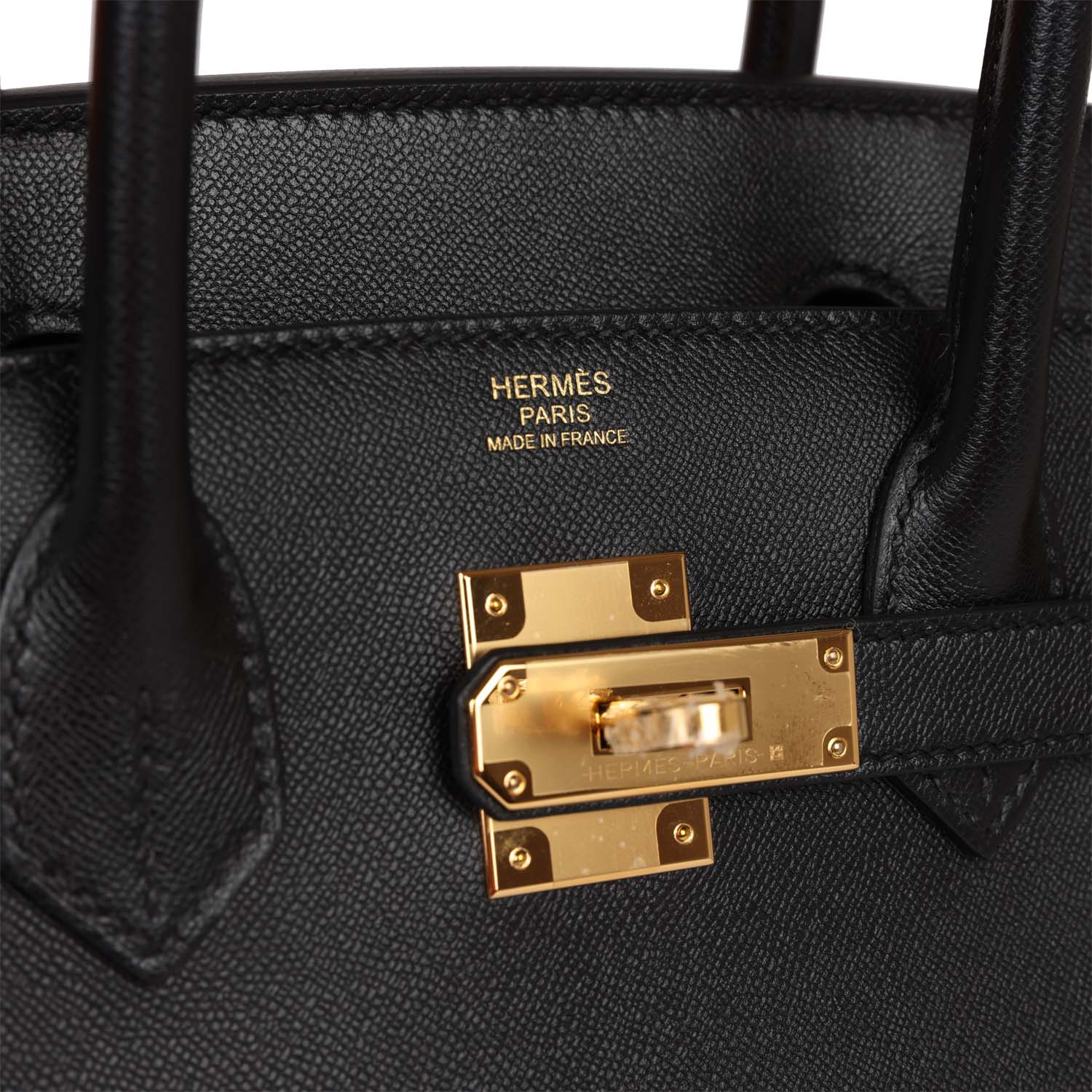 Birkin Sellier 30 Black Madame Gold Hardware