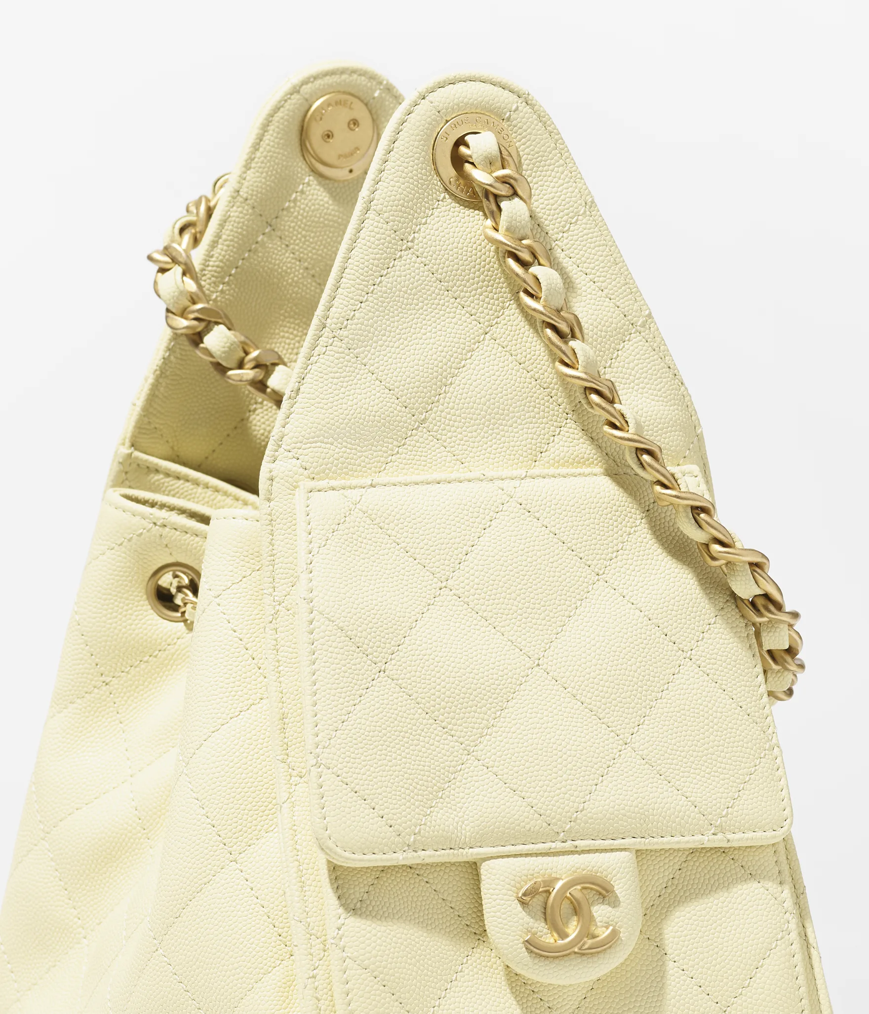 Chanel 25 Small Handbag Yellow