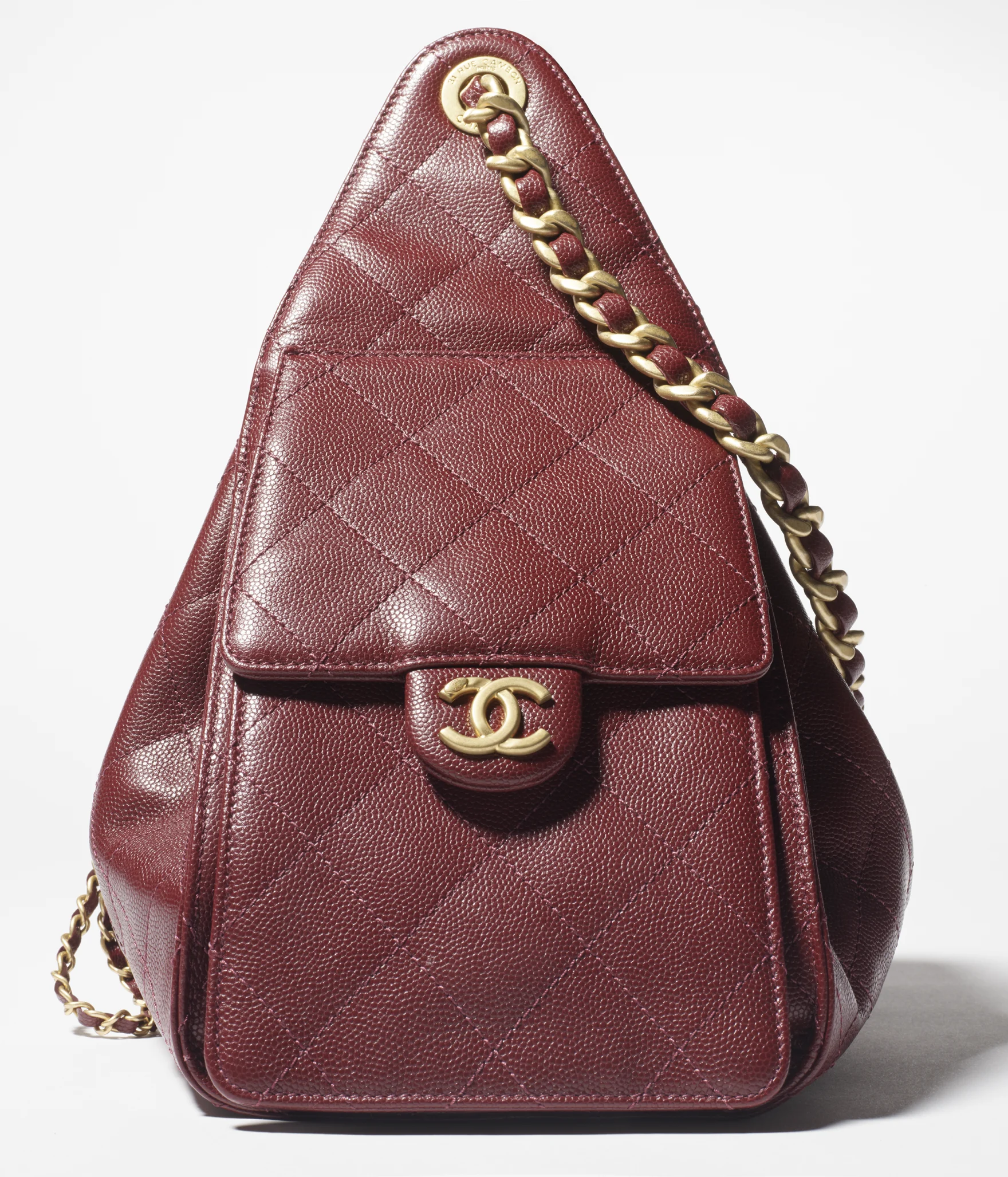 Chanel 25 Small Handbag Wine Red