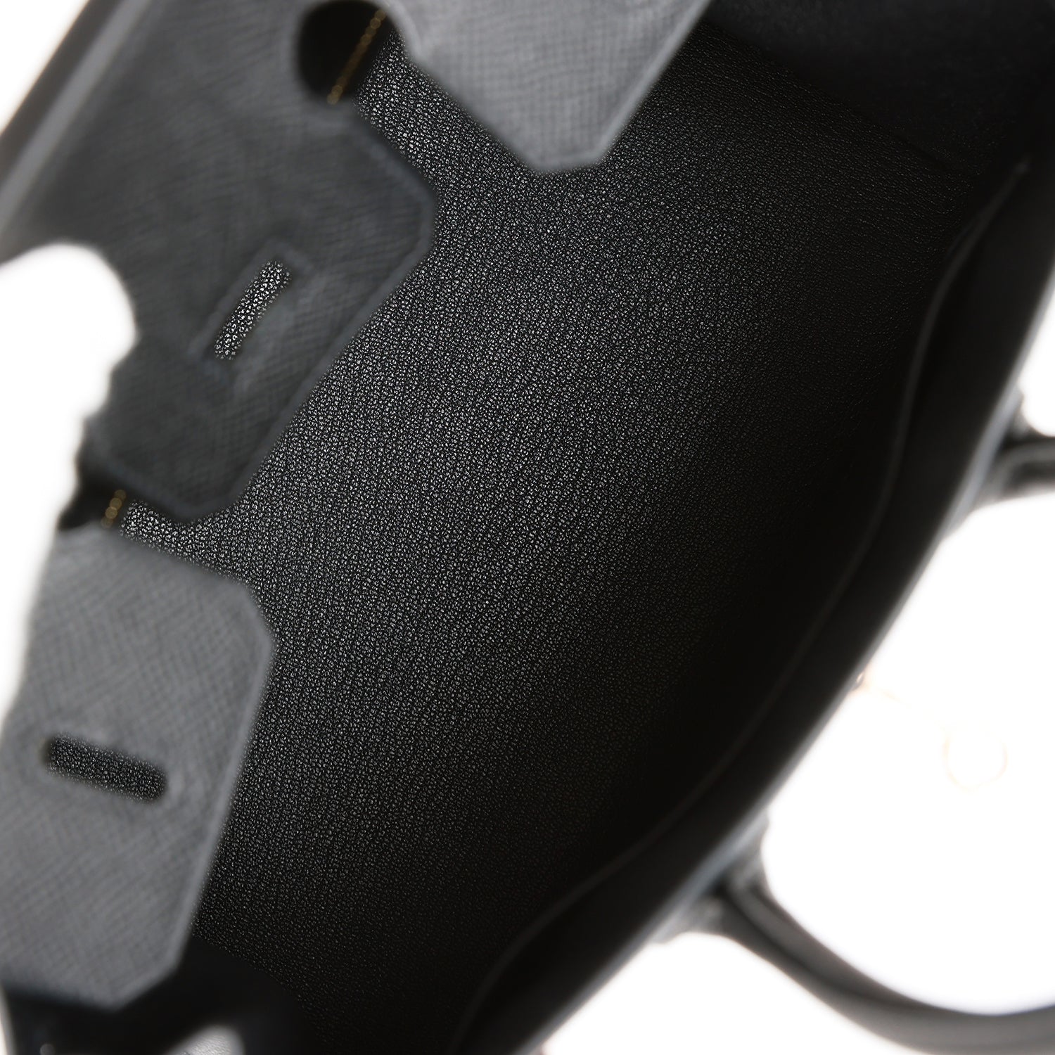 Birkin Sellier 25 Black Epsom Rose Gold Hardware