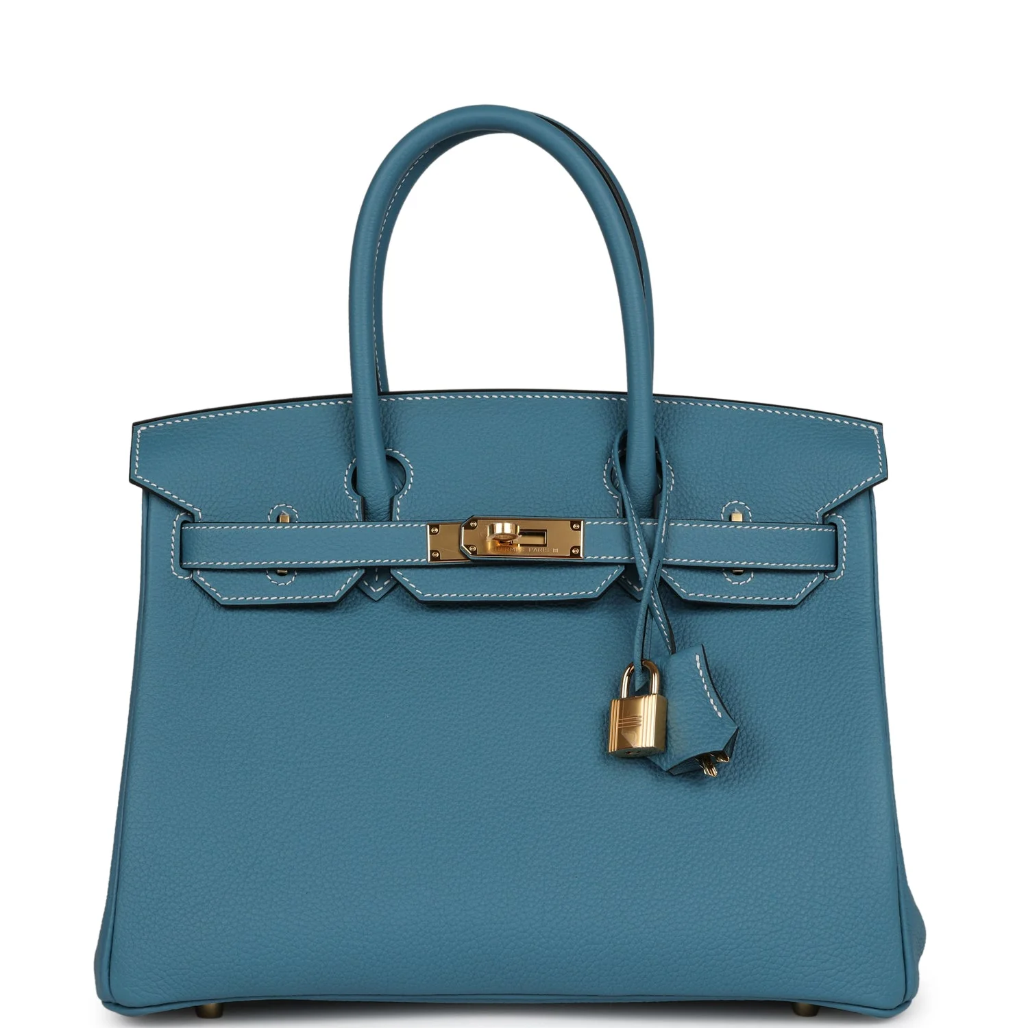 Birkin 30 Blue Jean Togo Gold Hardware