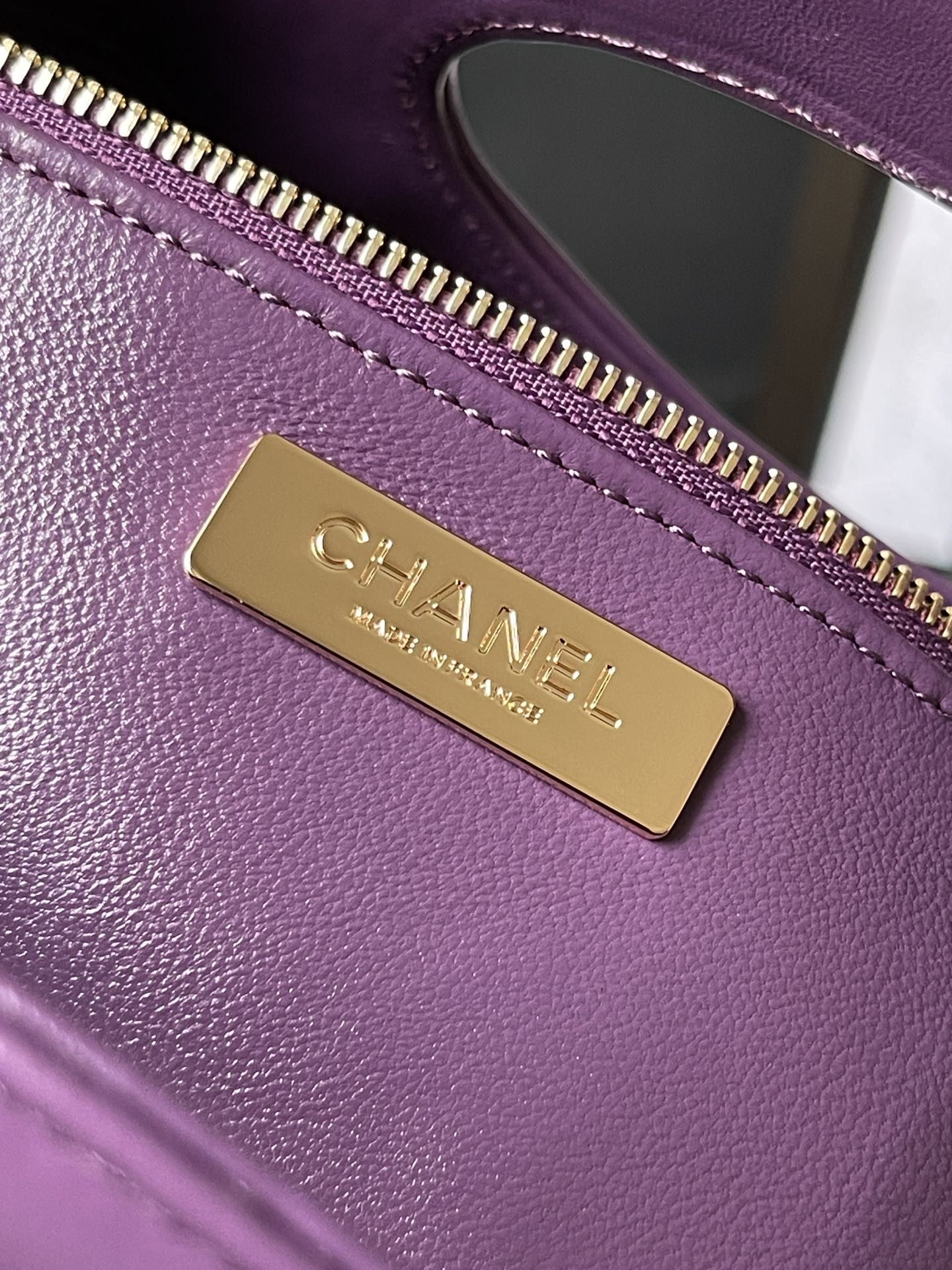 CHANEL Shopping Bag Purple-AS4854