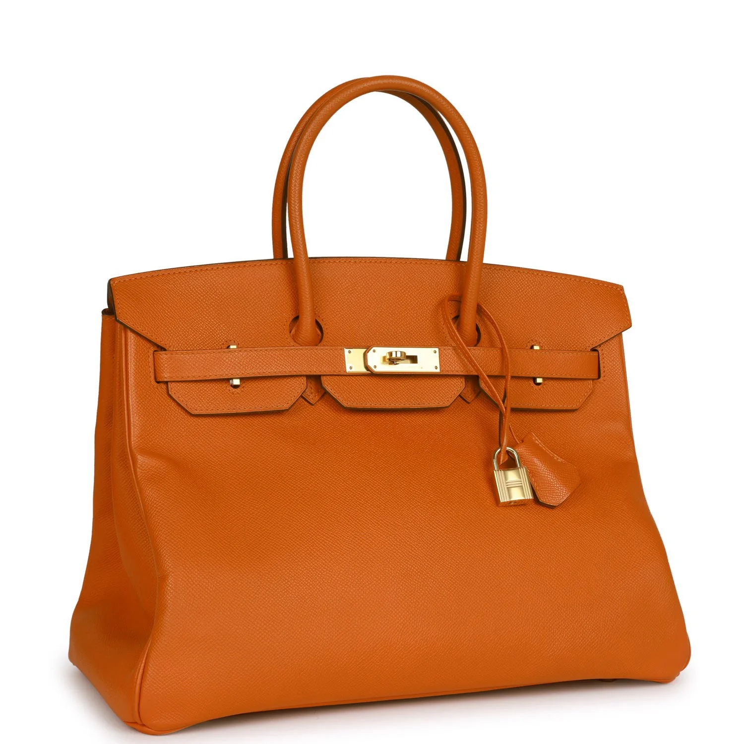 Birkin 35 Feu Epsom Gold Hardware