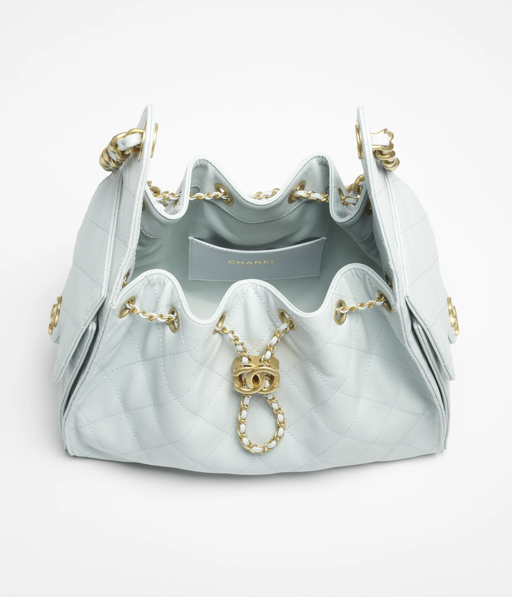 Chanel 25 Small Handbag Light Blue
