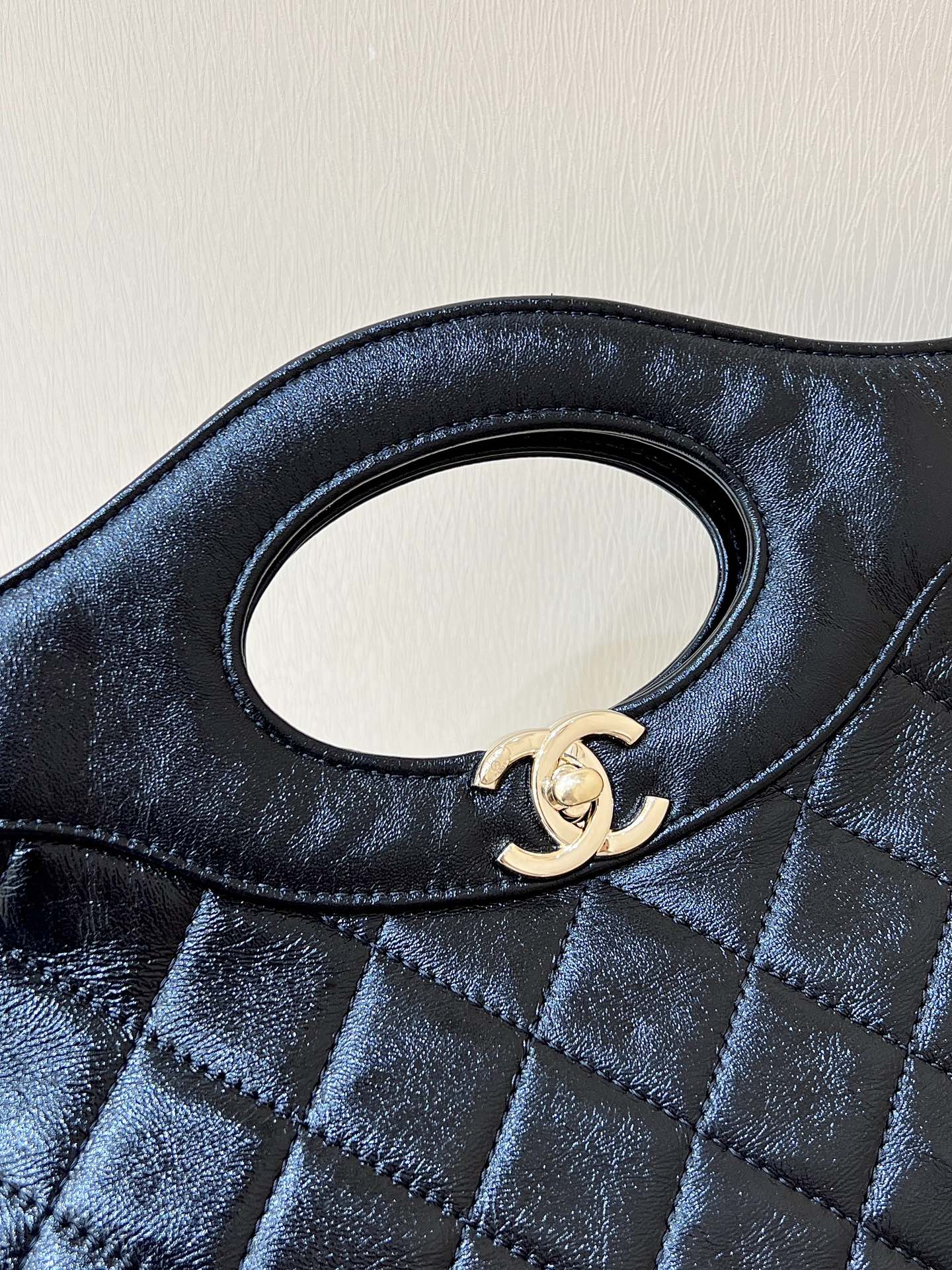 CHANEL Shopping Bag Black-AS4854