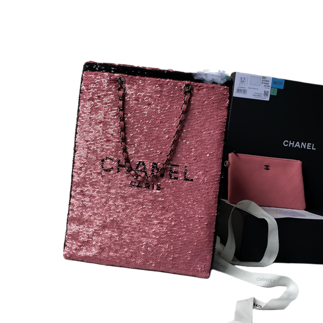CHANEL Shopping Bag Pink- AS4856