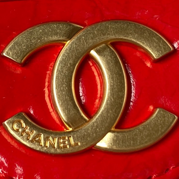 CHANEL Hobo Handbag Red-AS4322