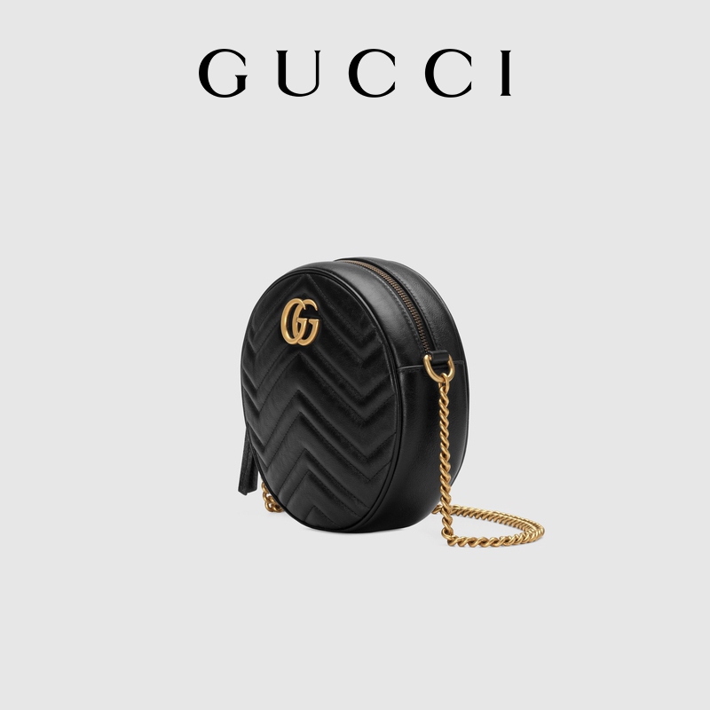 GG Marmont Mini Round Shoulder Bag