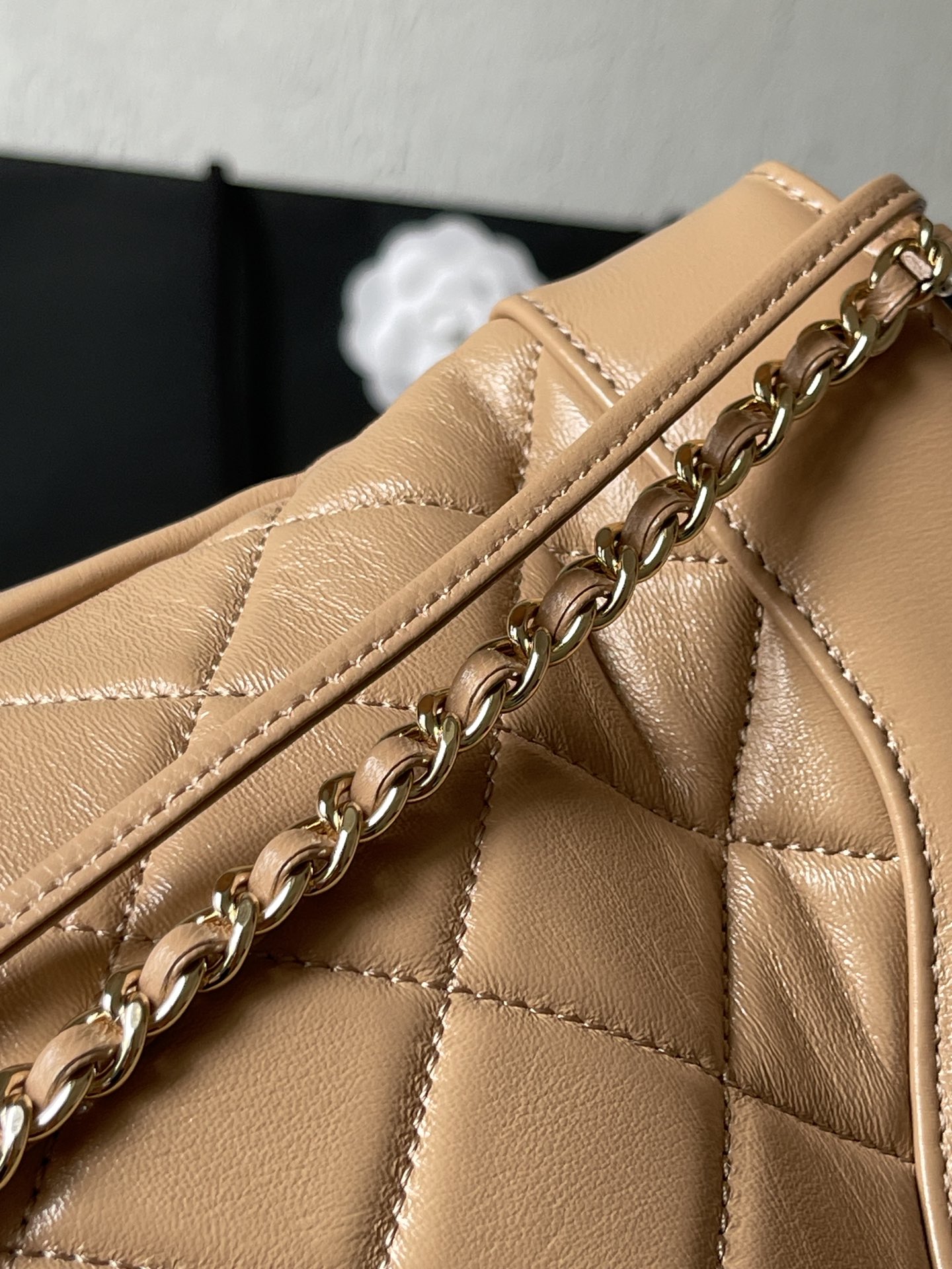 CHANEL Shopping Bag Khaki-AS4854