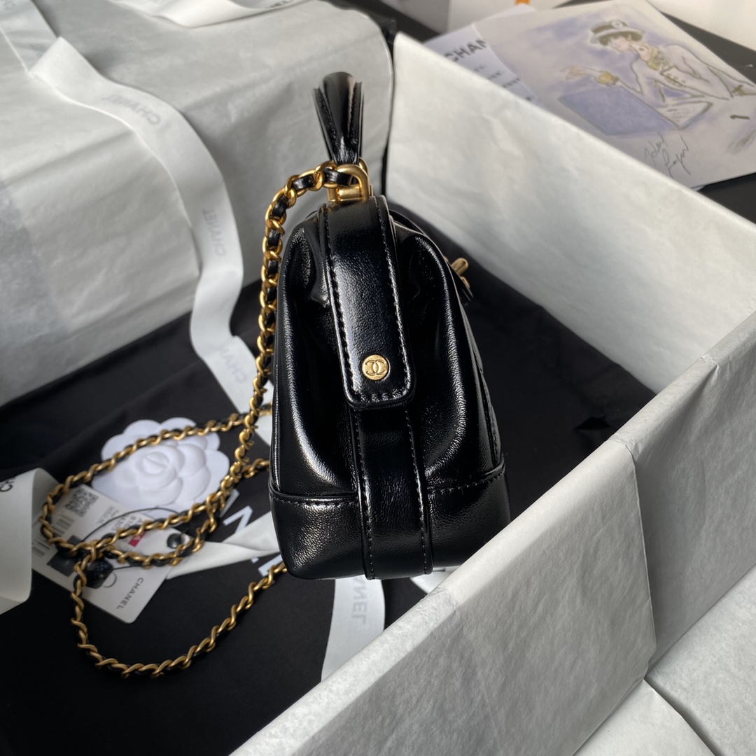 CHANEL Mini/Small Bag with Top Handle Black-AS4958