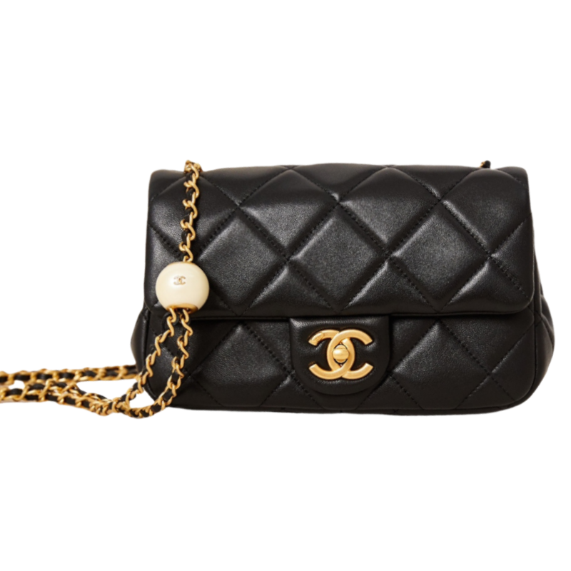 CHANEL Small Flap Bag Black-AS4861