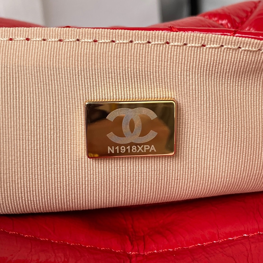 CHANEL Hobo Handbag Red-AS4322