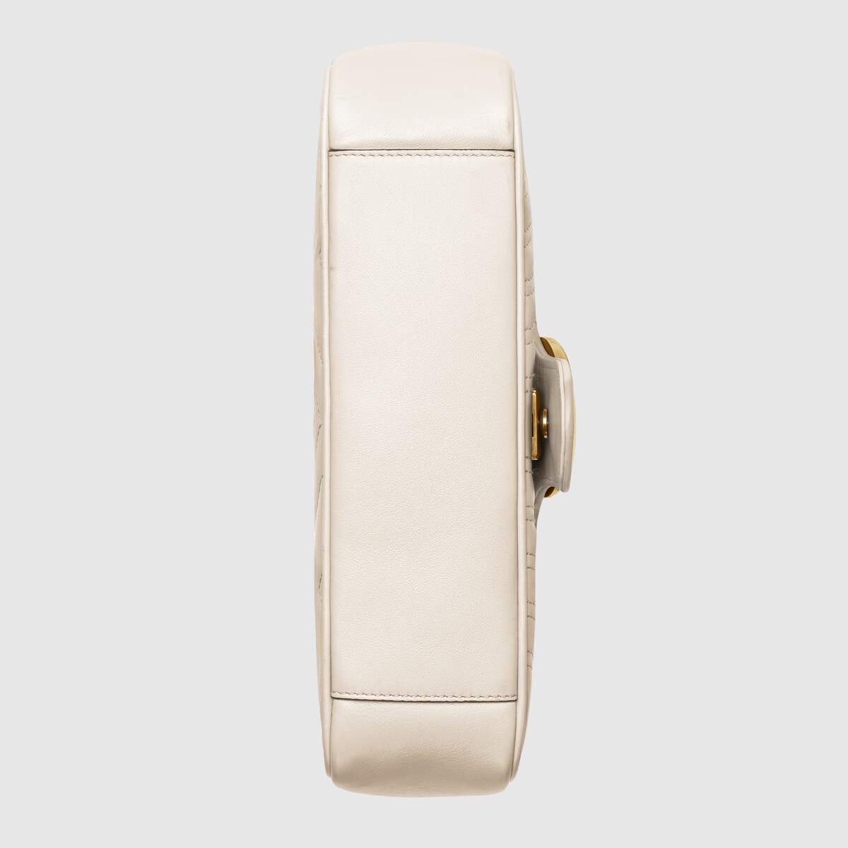 GG Marmont Small White Matelass Shoulder Bag