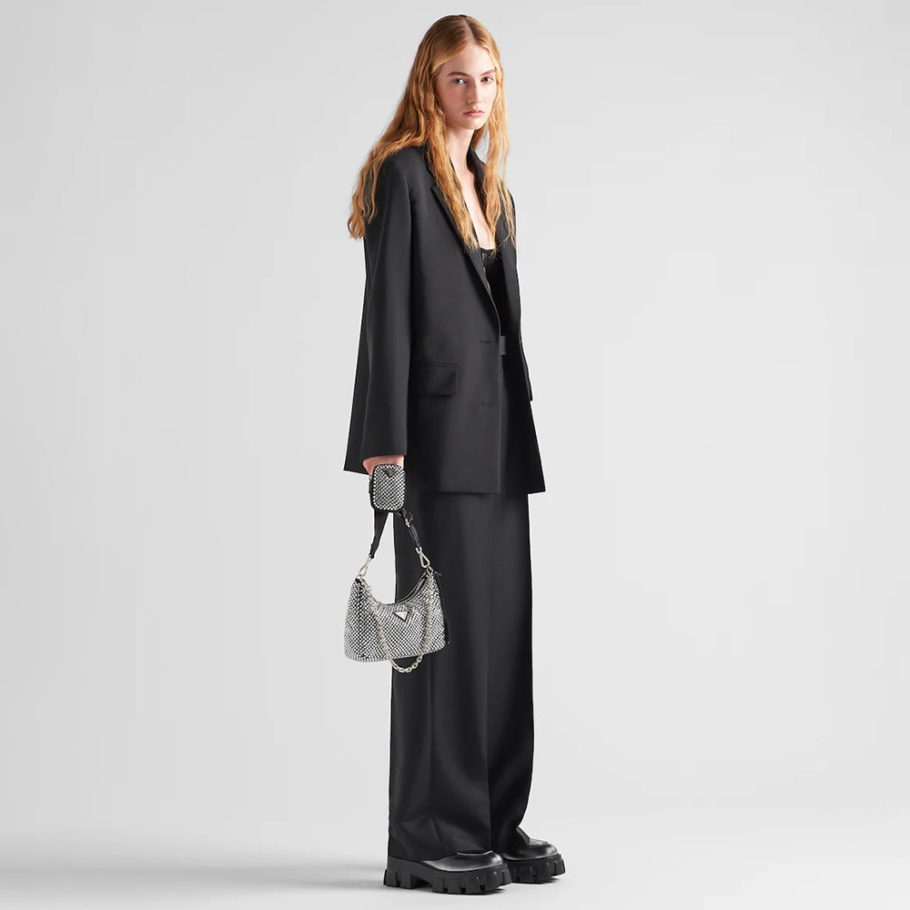 Re-Edition 2005 satin bag with crystals