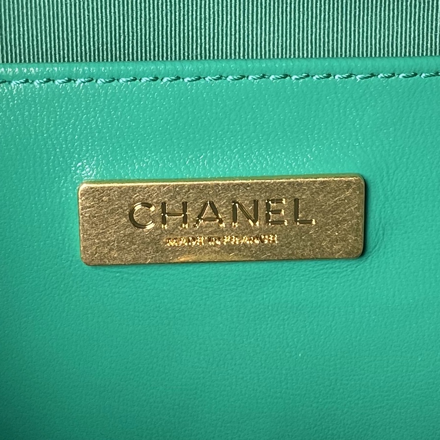 CHANEL Mini Bag with Top Handle Green-AS4958