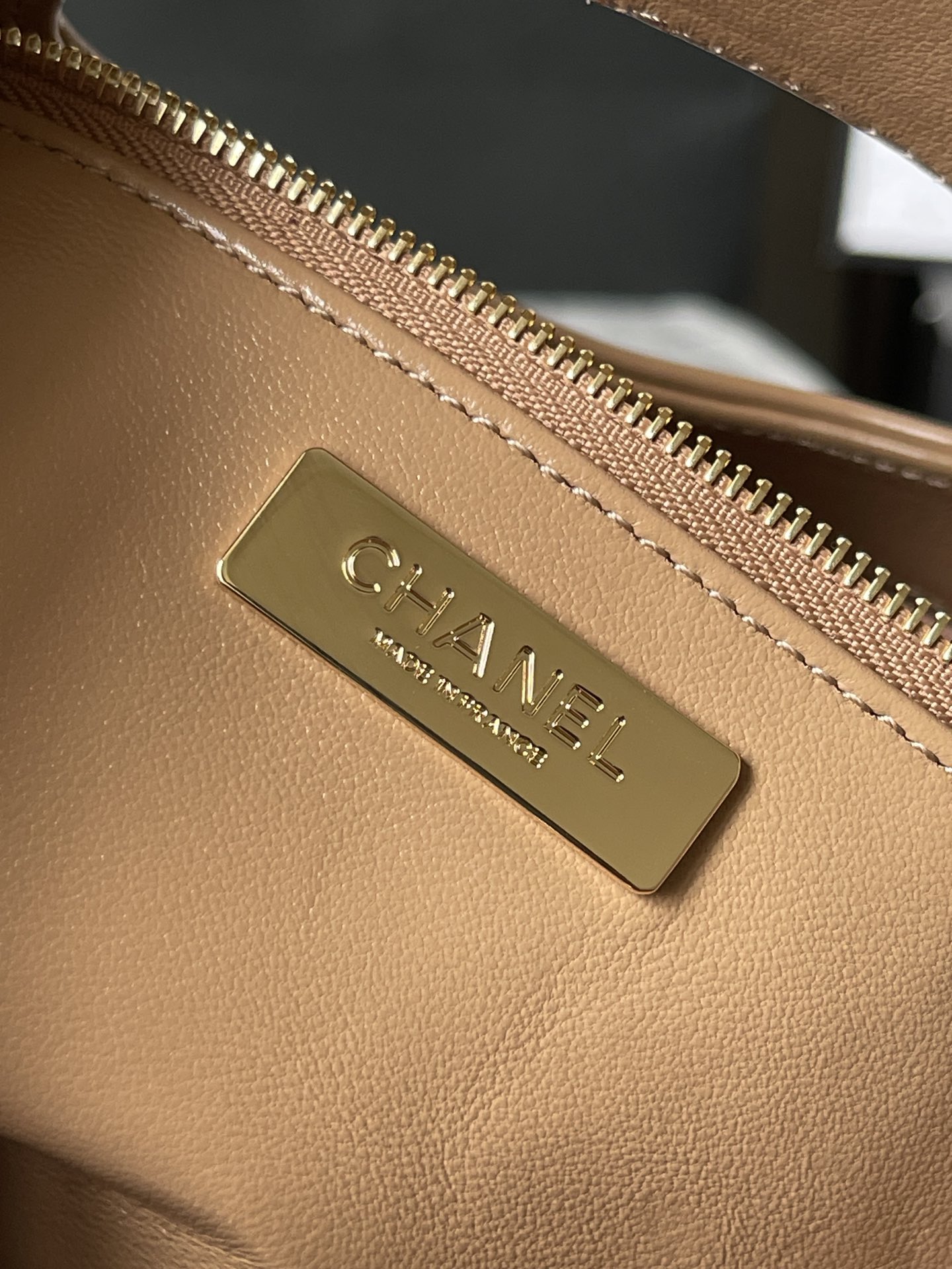 CHANEL Shopping Bag Khaki-AS4854