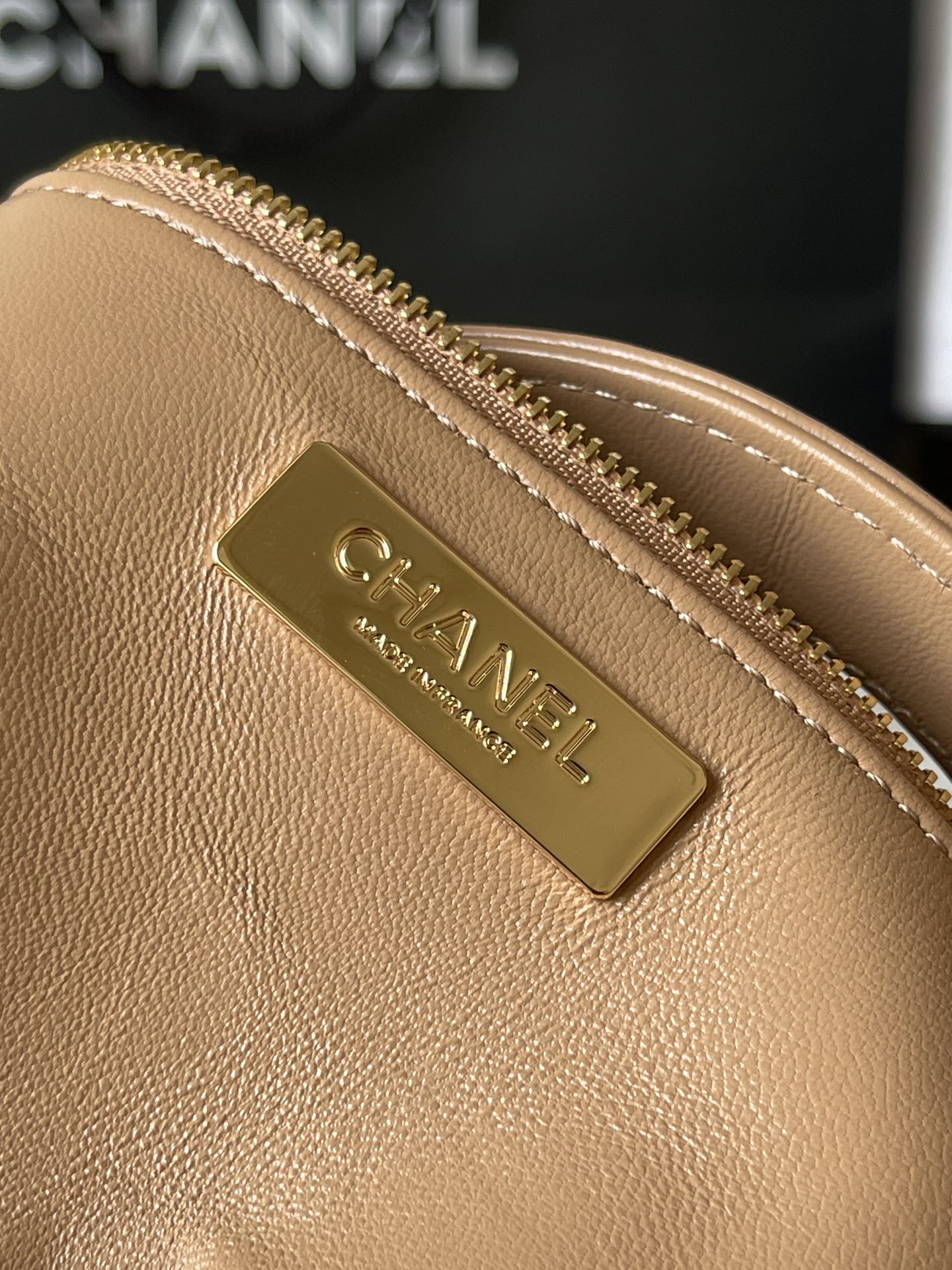 CHANEL 31 Mini Shopping Bag Khaki-AS4133